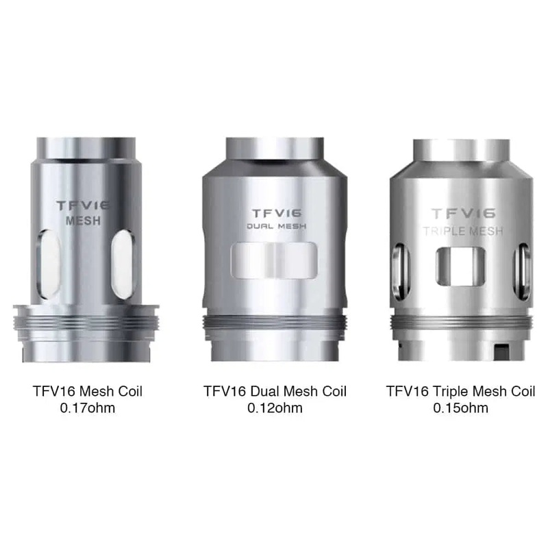 SMOK TFV16 Coils (3 Pack)|Triple 0.15ohm Mesh|Mesh 0.17ohm|Dual Mesh 0.12ohm|Lite Conical Mesh 0.2ohm|Lite Dual Mesh 0.15ohm