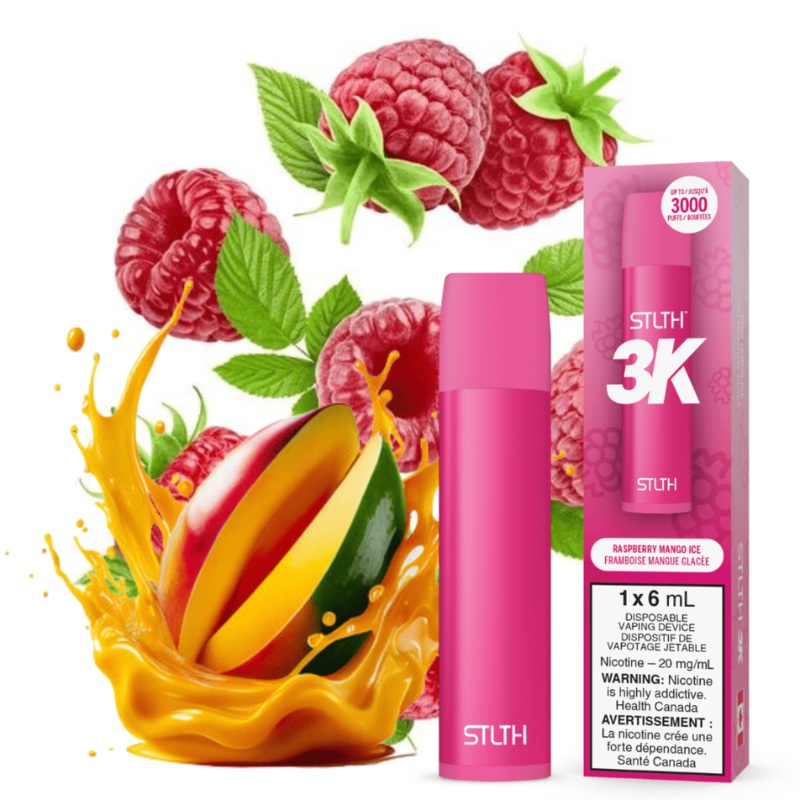 STLTH 3K Disposable Vape-Raspberry Mango Ice