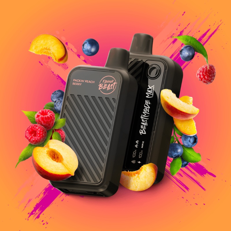Flavour Beast Beast Mode Max 18k Disposable – Packin’ Peach Berry