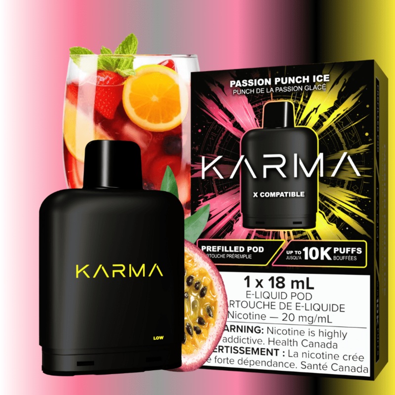 Karma 10k Puff Pod-Passion Punch Ice