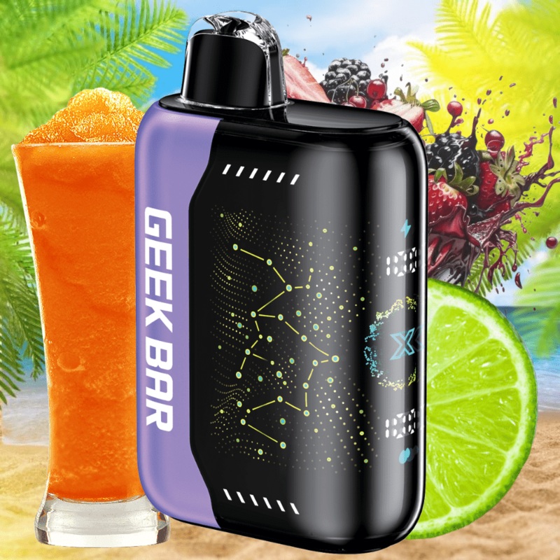 Geek Bar Pulse X 25K puff Disposable Vape – Lime Berry Orange Ice