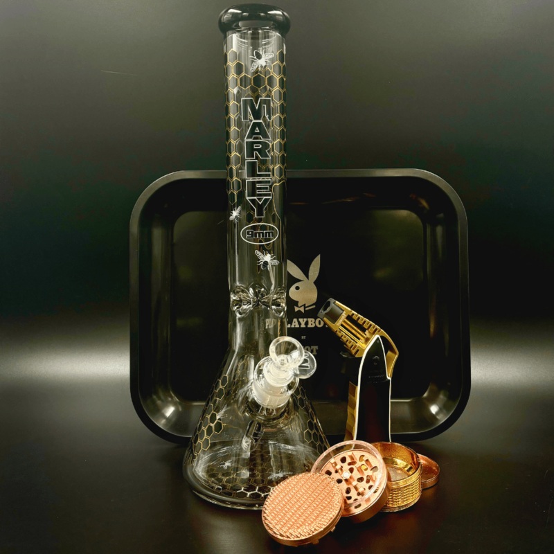 Marley Honeycomb 9mm Beaker Bong-16