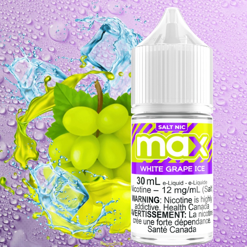 Max E-Liquid – White Grape Ice Salt