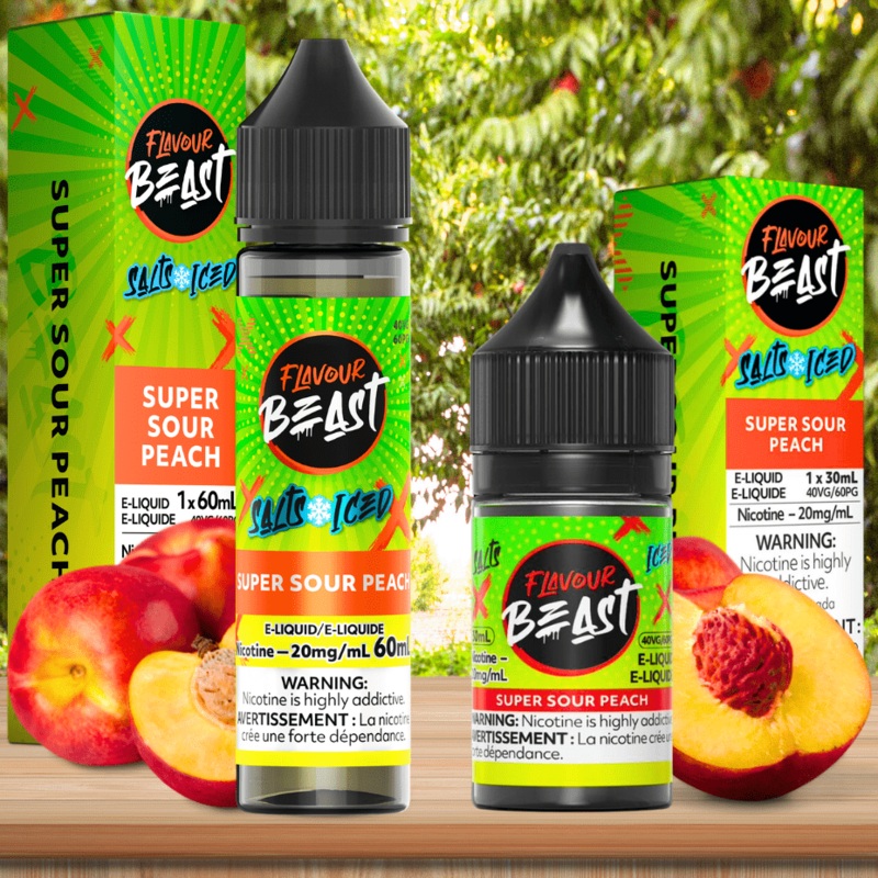 Super Sour Peach Salts by Flavour Beast E-Liquid