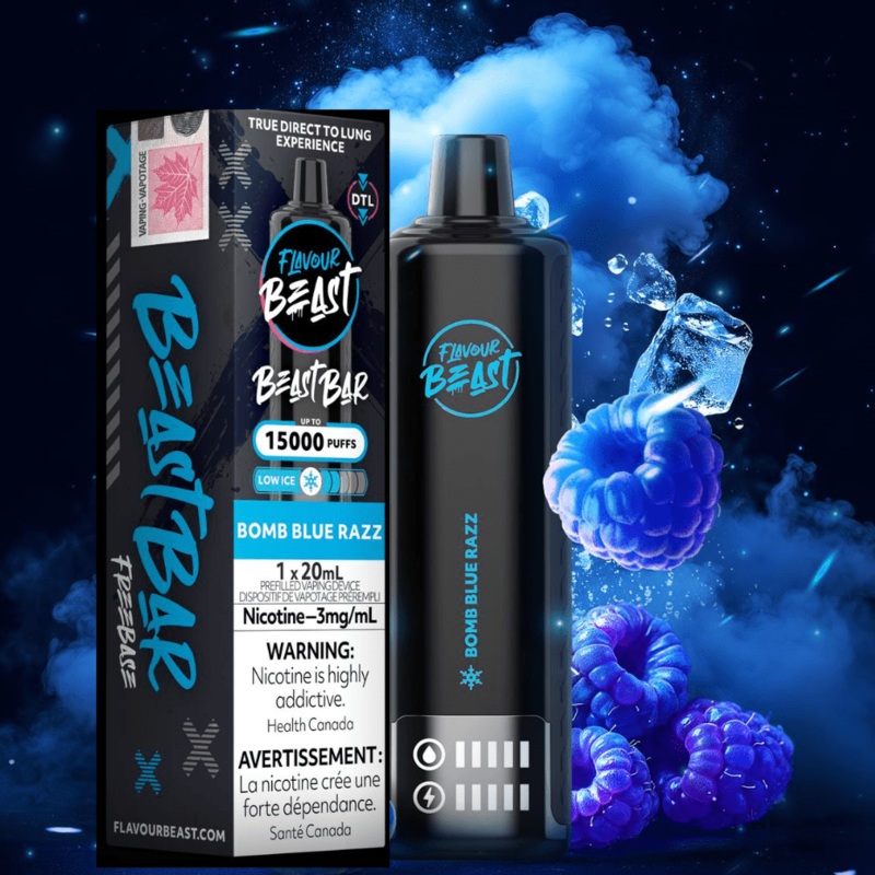 Flavour Beast Beast Bar 15k Disposable Vape-Bomb Blue Razz