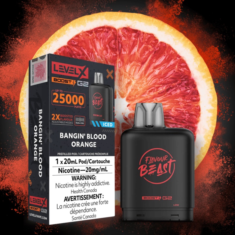 Flavour Beast Level X Boost G2 Pod – Bangin’ Blood Orange