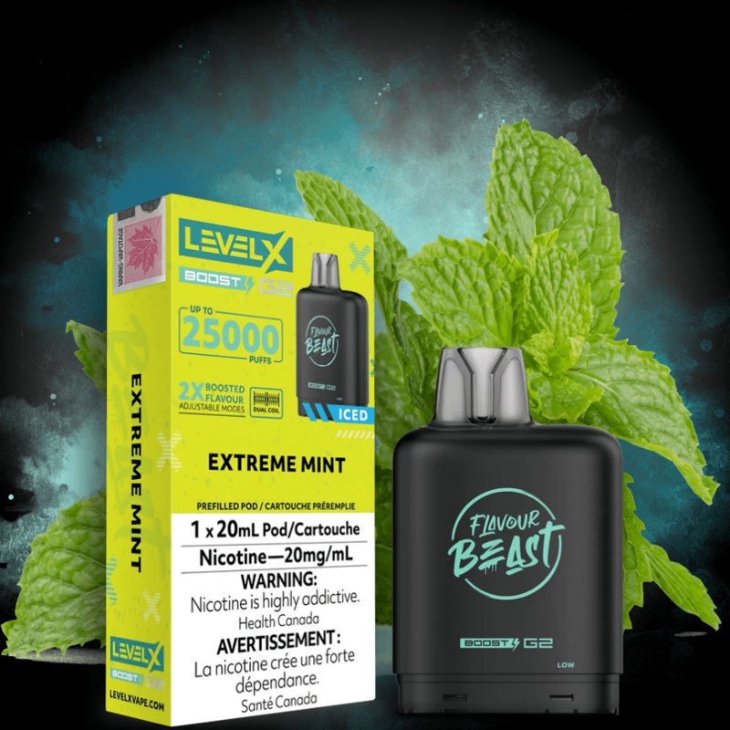 Flavour Beast Level X Boost G2 Pod – Extreme Mint Iced