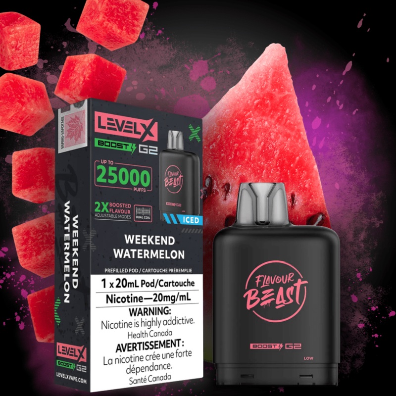 Flavour Beast Level X Boost G2 Pod – Weekend Watermelon