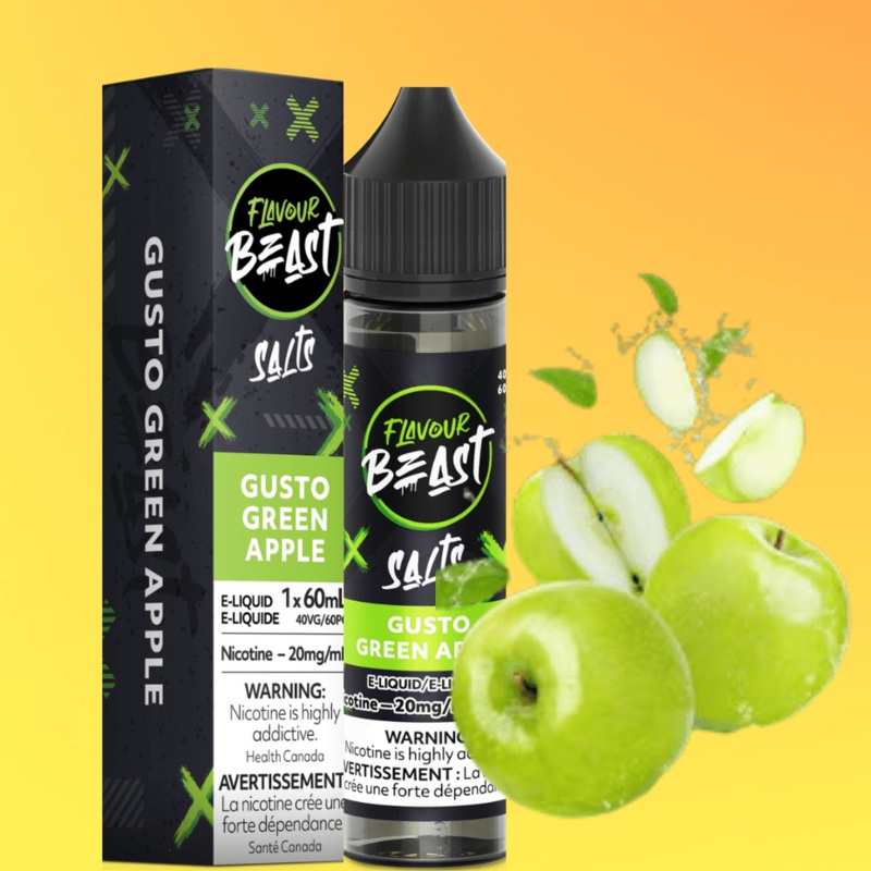 Flavour Beast Salt 60ml-Gusto Green Apple