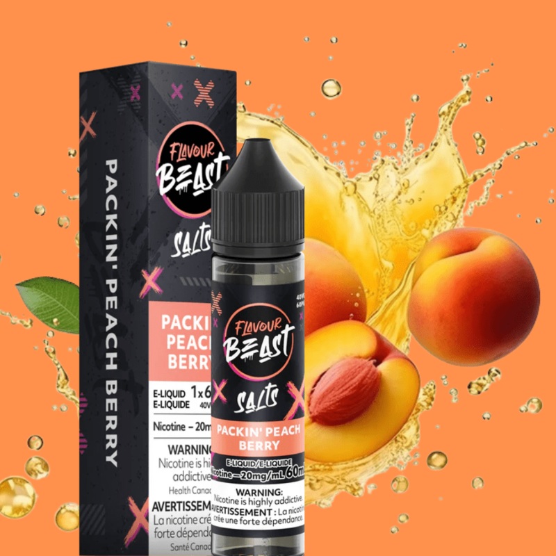 Flavour Beast Salt-Packin’ Peach Berry-60ml