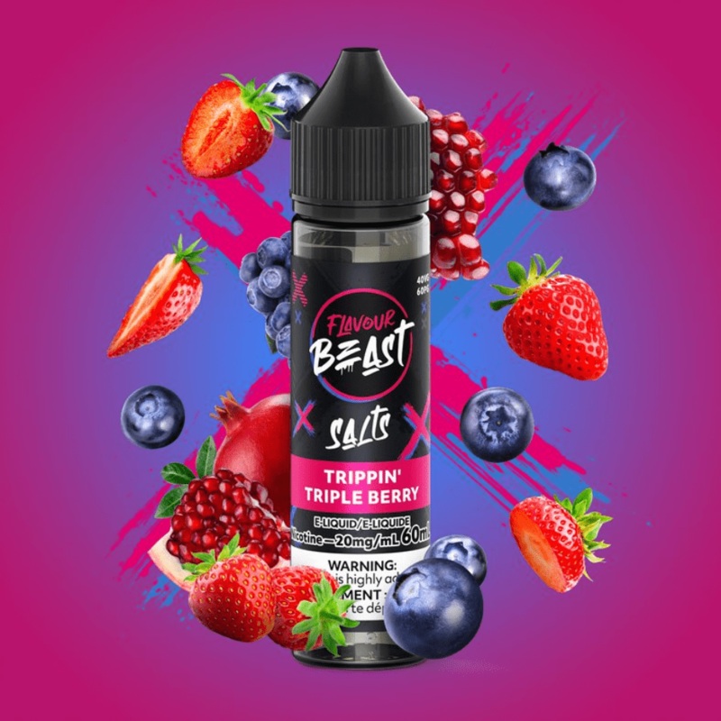 Flavour Beast Salt-Trippin’ Triple Berry-60ml
