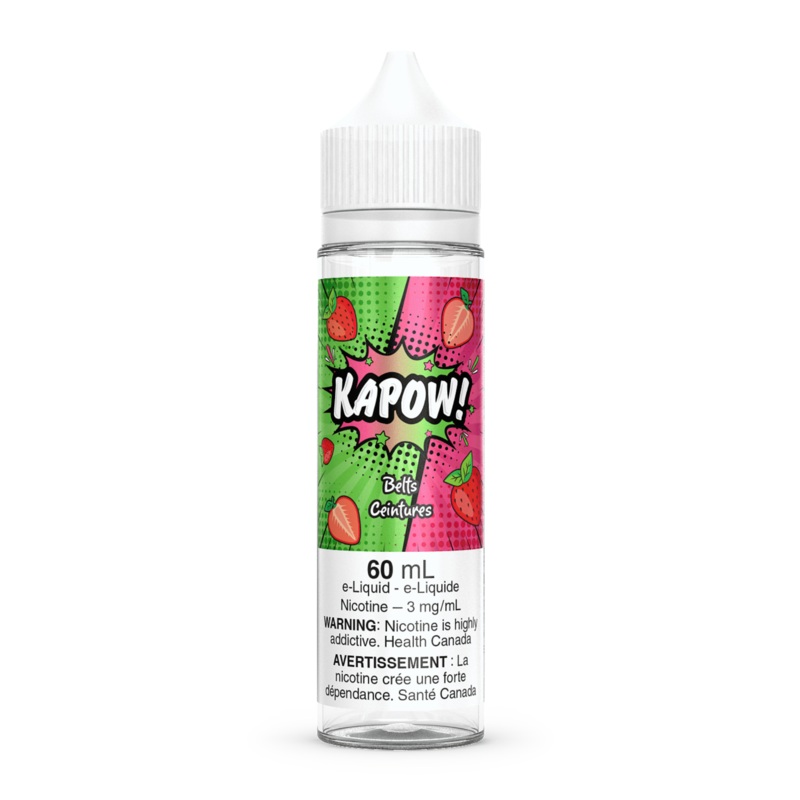 Kapow – Belts 60ml|0mg|3mg|6mg