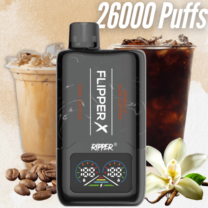 Ripper Flipper X 26K Disposable Vape-Iced Coffee & Vanilla Iced Coffee