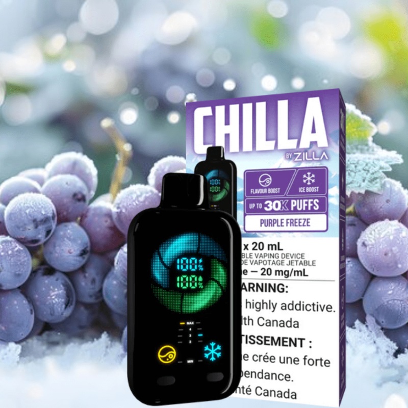 Chilla by Zilla 30k Disposable Vape-Purple Freeze