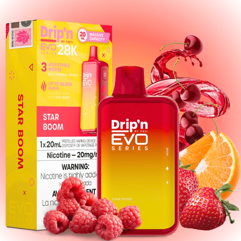 Drip’n by Envi EVO 28k Disposable Vape-Star Boom