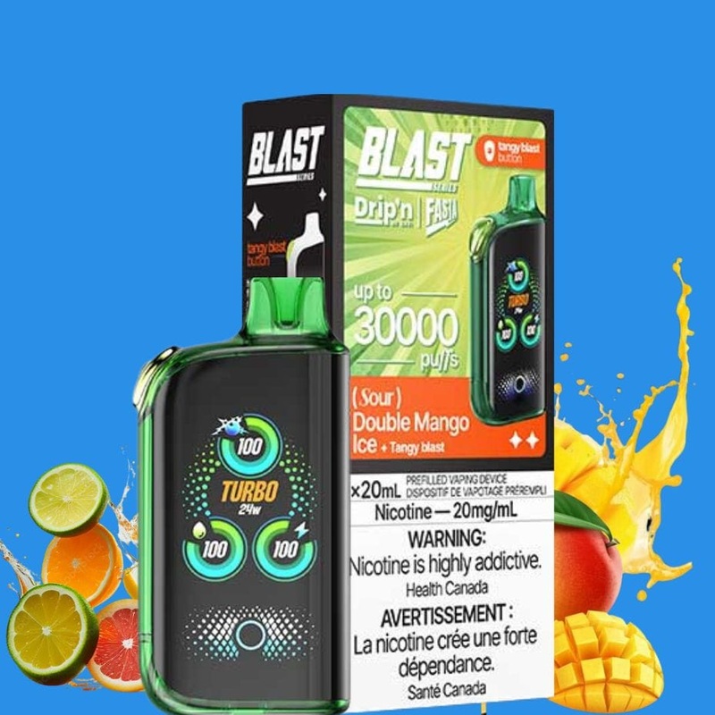 Envi Drip’n x Fasta Blast 30K Disposable Vape-Sour Double Mango Ice