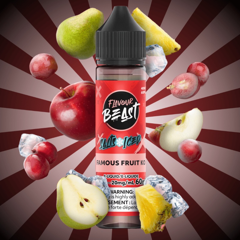 Flavour Beast Salt 60ml-Famous Fruit KO Iced