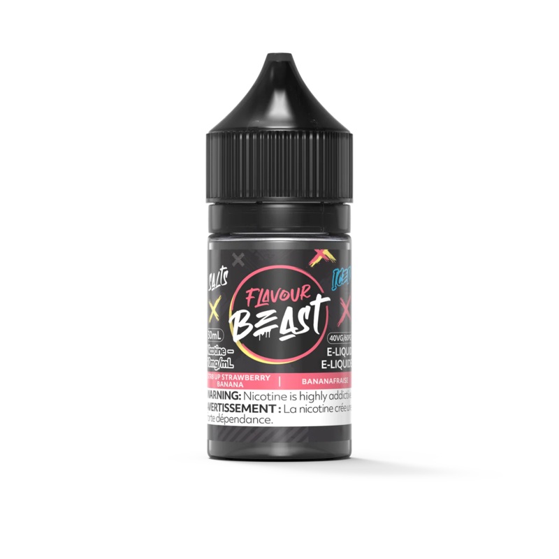 Flavour Beast Salt – Str8 Up Strawberry Banana Iced 30ml