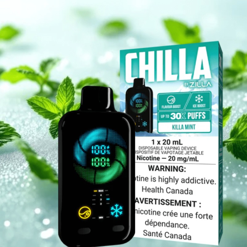 Chilla by Zilla 30k Disposable Vape-Killa Mint
