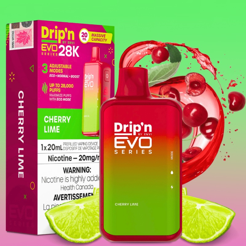 Drip’n by Envi EVO 28k Disposable Vape-Cherry Lime