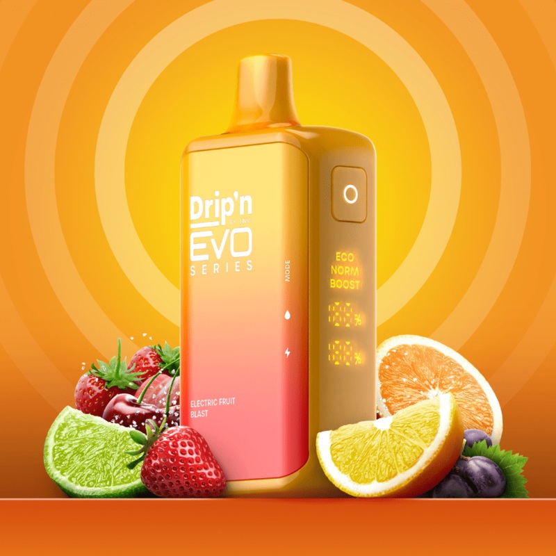 Drip’n by Envi EVO 28k Disposable Vape-Electric Fruit Blast