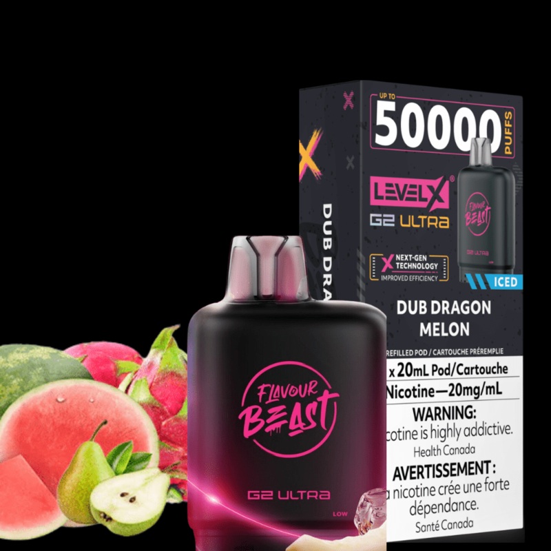 Level X G2 Ultra Flavour Beast Pod 50k-Dub Dragon Melon