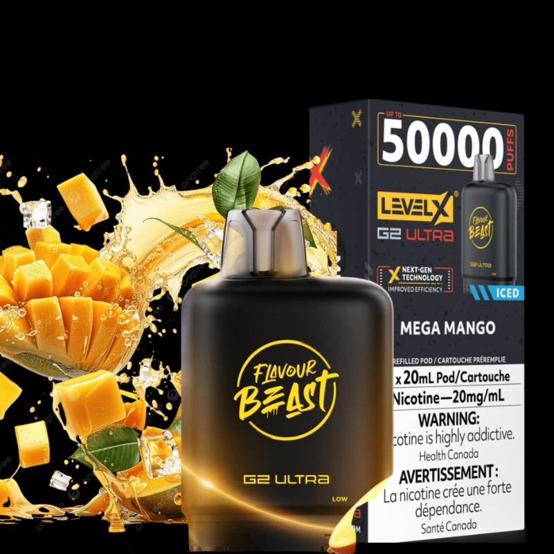 Level X G2 Ultra Flavour Beast Pod 50k-Mega Mango Iced