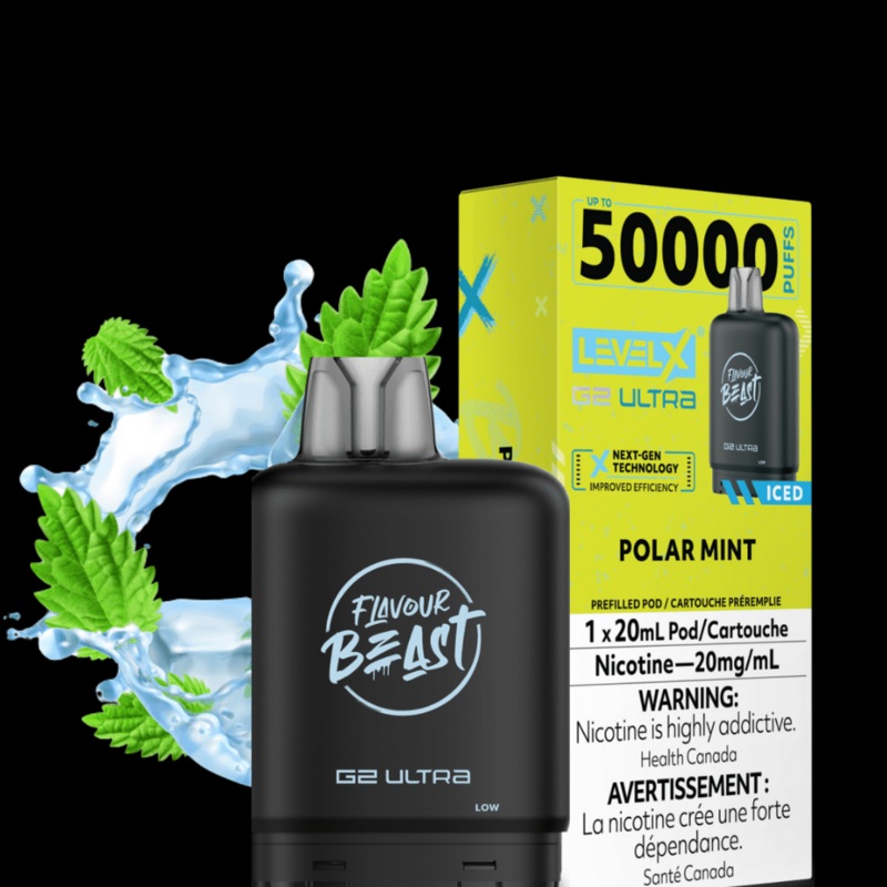 Level X G2 Ultra Flavour Beast Pod 50k-Polar Mint Iced