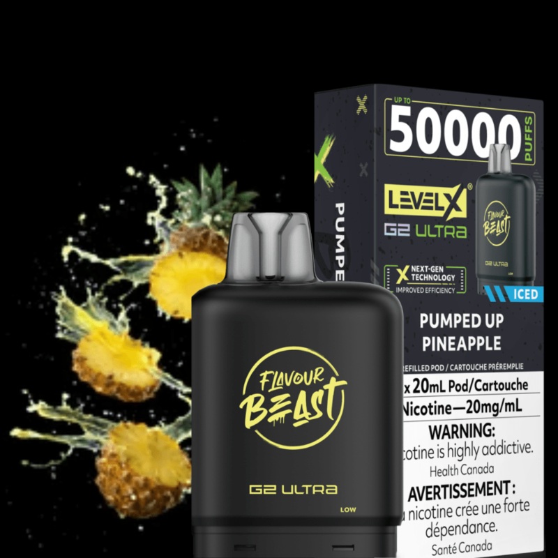 Level X G2 Ultra Flavour Beast Pod 50k-Pumped Up Pineapple Iced