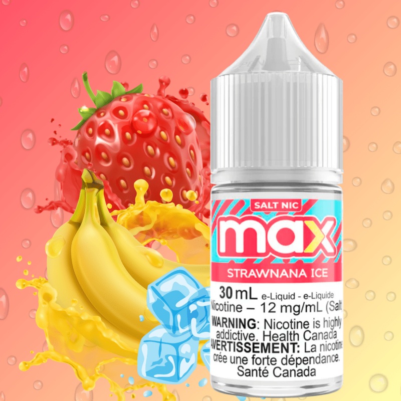 Max E-Liquid – Strawnana Ice|30mL|12mg|20mg