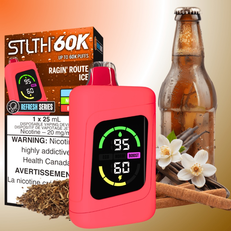 STLTH 60K Disposable Vape REFRESH-Ragin’ Route Ice