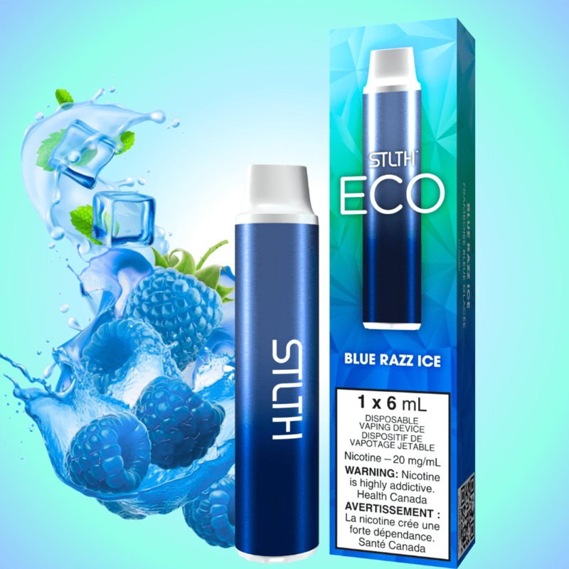 STLTH Eco Disposable Vape – Blue Razz Ice