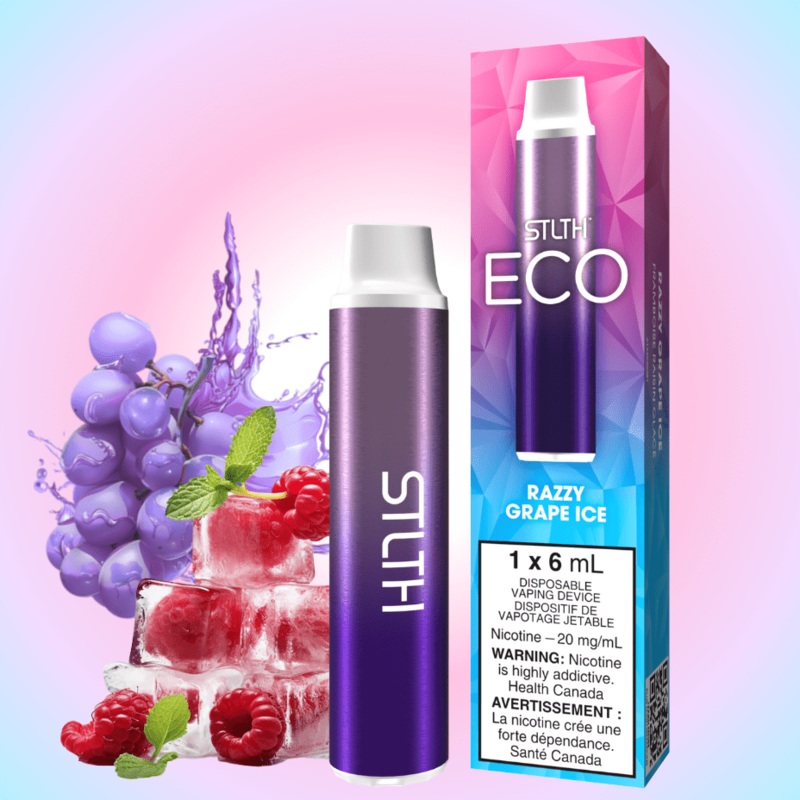 STLTH Eco Disposable Vape – Razzy Grape Ice