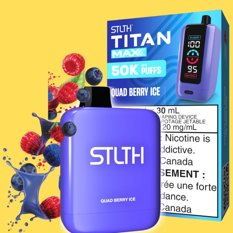 STLTH Titan Max 50k Disposable Vape-Quad Berry Ice