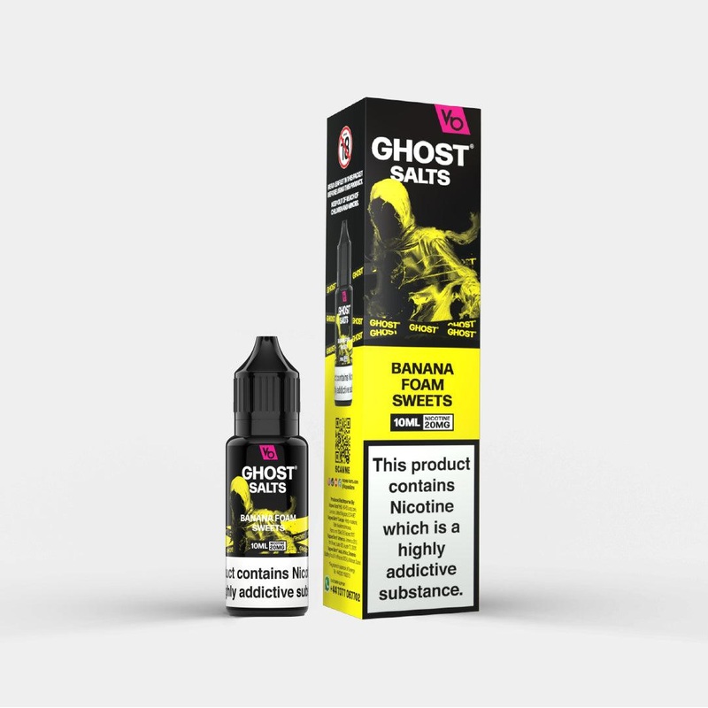 Banana Foam Sweets|Ghost Salts | 10mg/10ml|Ghost Salts | 20mg/10ml|gb|ae|eu