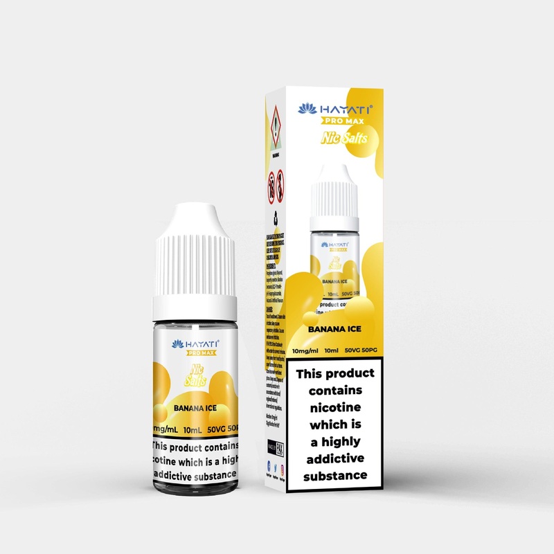 Banana Ice|Hayati Salts | 10ml | Nic 10mg|Hayati Salts | 10ml | Nic 20mg|gb|ae|eu