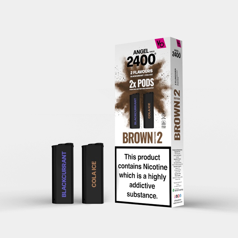 Brown Edition 2, 2x 2ml Pods|Angel Pods | 2X Pods | Nic 20mg|gb|ae|eu