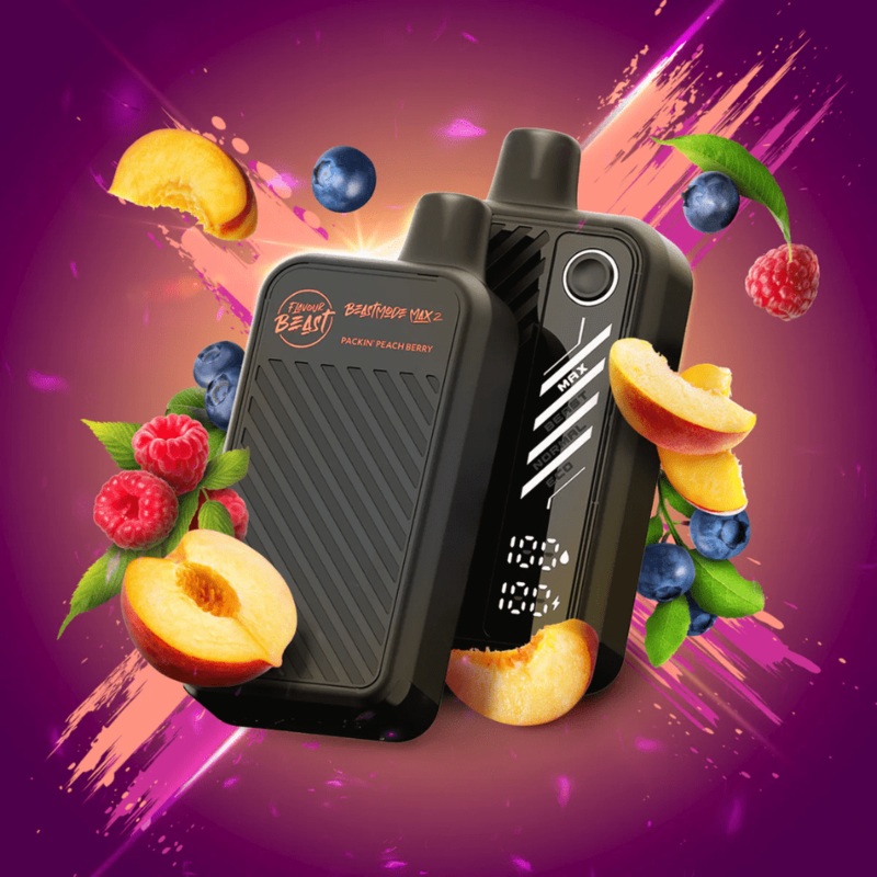Flavour Beast Beast Mode Max 2 50K Disposable Vape – Packin Peach Berry
