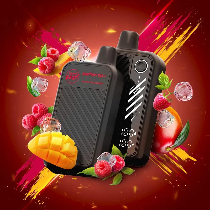 Flavour Beast Beast Mode Max 2 50K Disposable Vape-Ragin’ Razz Mango ICED