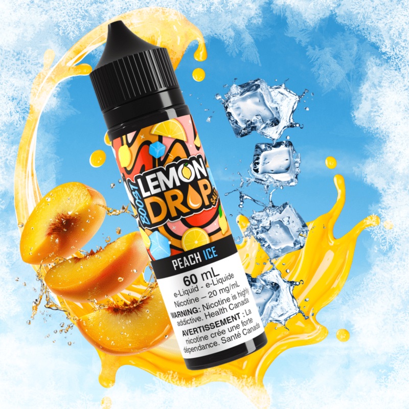 Lemon Drop Boost Salt Nic 60ml – Peach Ice