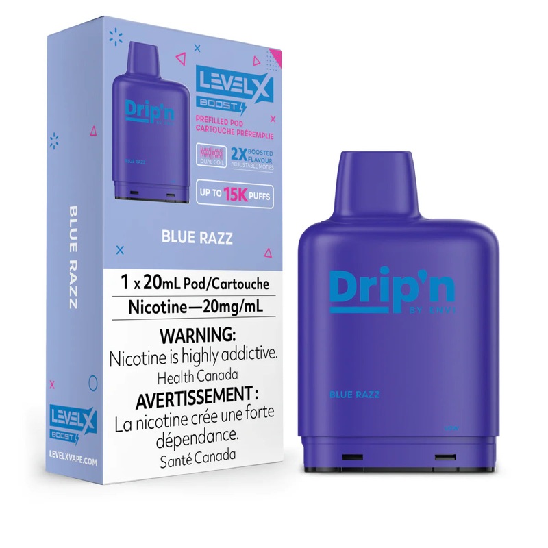 Level X Drip’n Boost Blue Razz 20mg