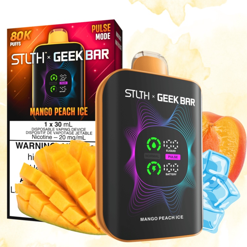 STLTH x Geek Bar 80K Disposable Vape-Mango Peach Ice