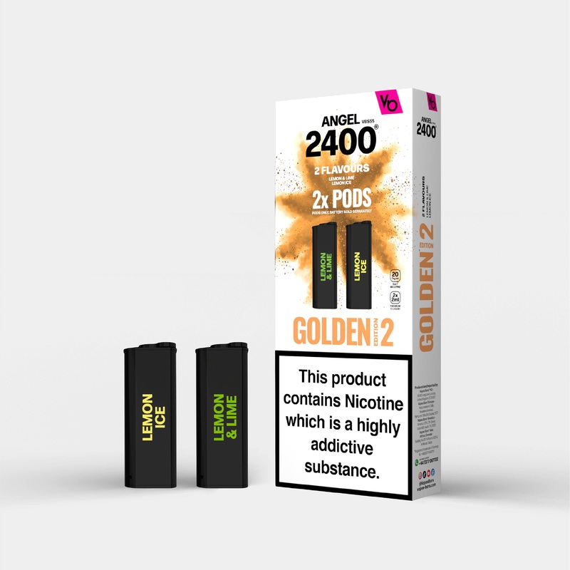 Golden Edition 2, 2x 2ml Pods|Angel Pods | 2X Pods | Nic 20mg|gb|ae|eu