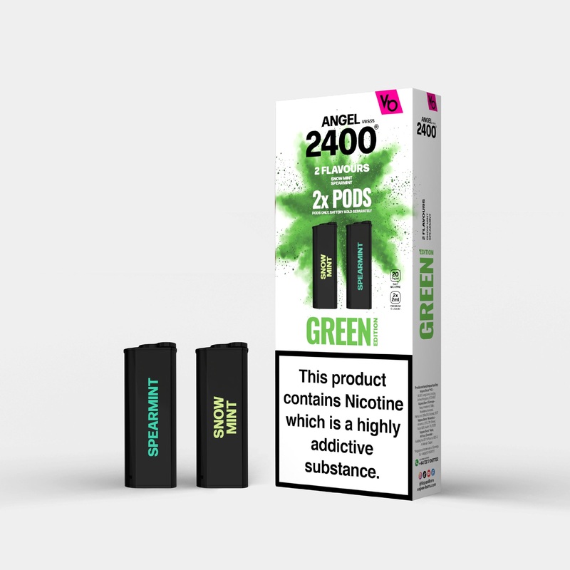 Green Edition 1, 2x 2ml Pods|Angel Pods | 2X Pods | Nic 20mg|gb|ae|eu