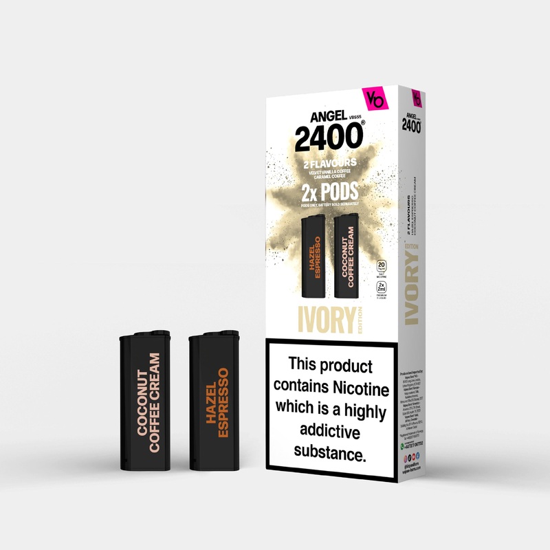 Ivory Edition 1, 2x 2ml Pods|Angel Pods | 2X Pods | Nic 20mg|gb|eu|ae