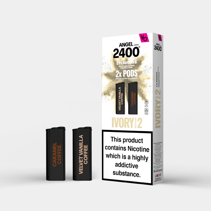 Ivory Edition 2, 2x 2ml Pods|Angel Pods | 2X Pods | Nic 20mg|gb|ae|eu