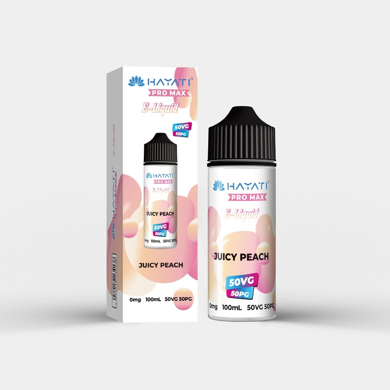 Juicy Peach|Hayati Salts | 100ml | 0% Nic|gb|eu|ae