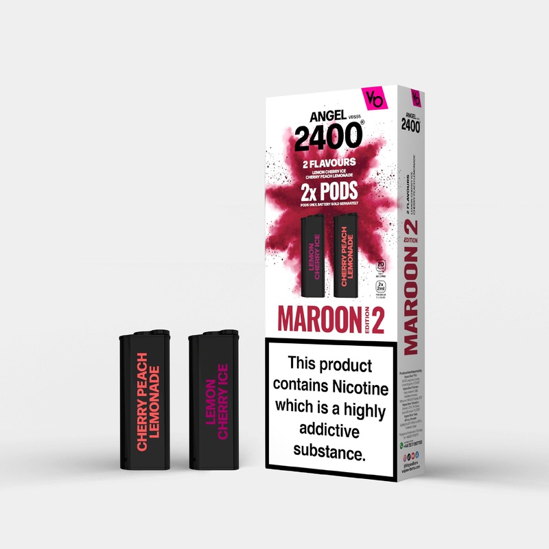 Maroon Edition 2, 2x 2ml Pods|Angel Pods | 2X Pods | Nic 20mg|gb|ae|eu