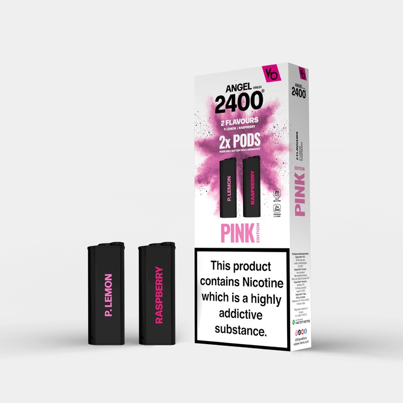 Pink Edition 1, 2x 2ml Pods|Angel Pods | 2X Pods | Nic 20mg|gb|ae|eu