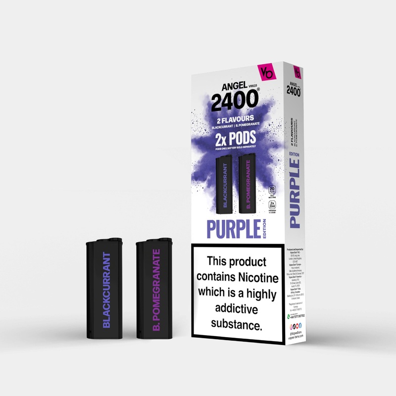 Purple Edition 1, 2x 2ml Pods|Angel Pods | 2X Pods | Nic 20mg|gb|ae|eu